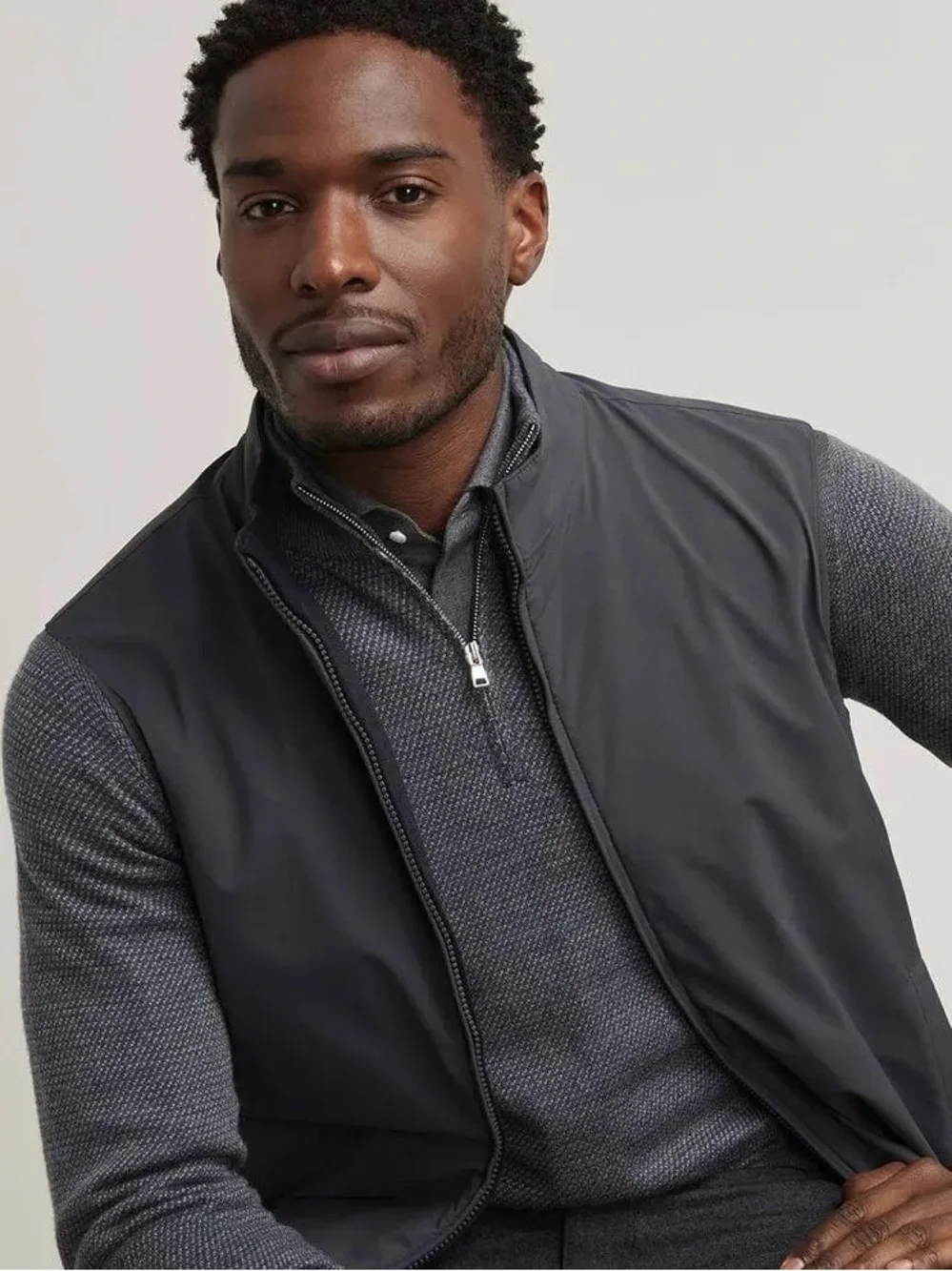 NWT Peter Millar Ryder Reversible Vest: Iridium (Small)